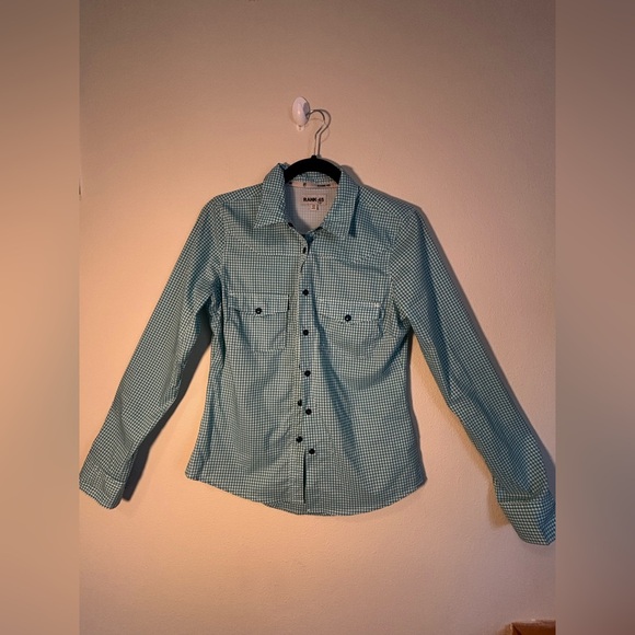 Women's Blue Button Down Shirt - Picture 1 of 6